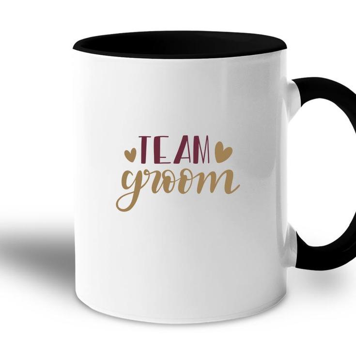 Team Groom Bachelor Party Vintage Style Accent Mug