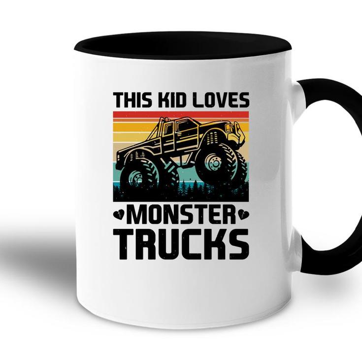 This Kid Who Boy Loves Beautiful Monster Trucks Accent Mug