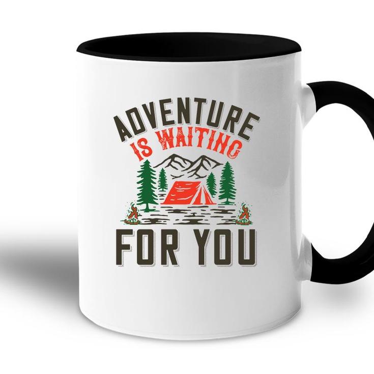 Travel Lover Says Adventure Is Waiting For You To Explore Accent Mug