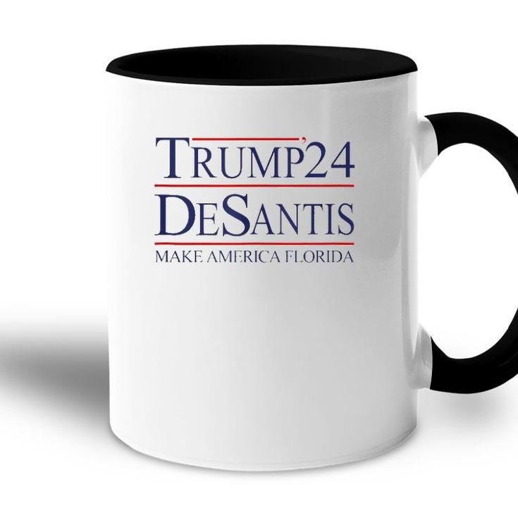 Trump Desantis 2024 Make America Florida Women Man Accent Mug