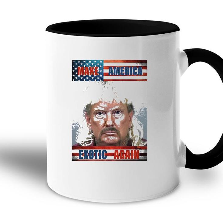 Trump Make America Exotic Again Usa Flag Accent Mug