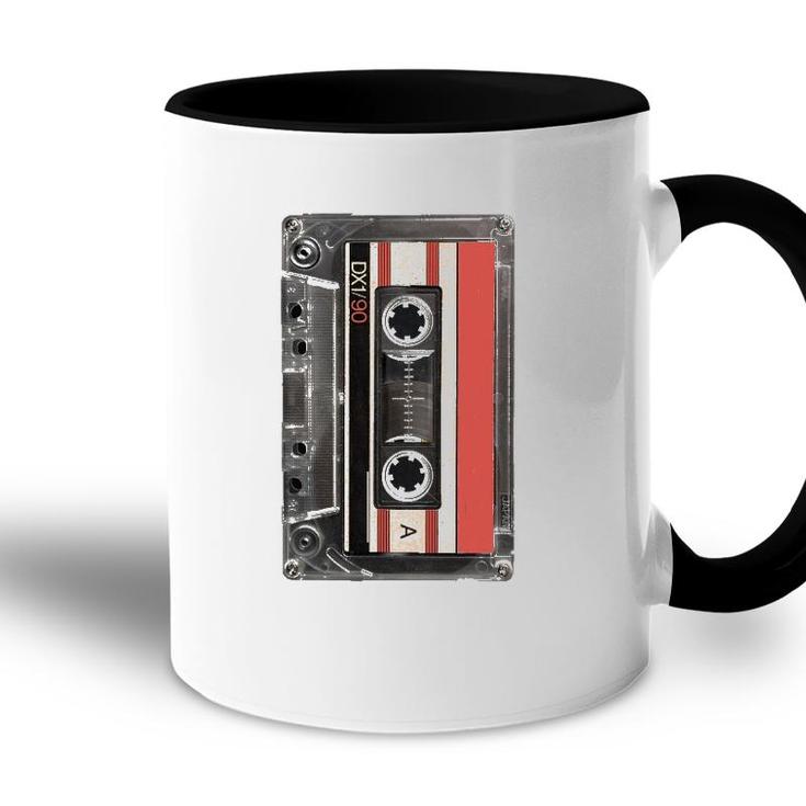 Vintage Mixtape Retro Oldschool Tape Cassette Accent Mug