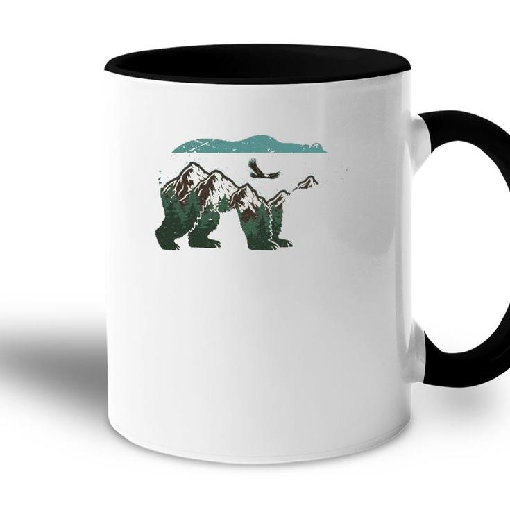Vintage National Parkbear Wildlife Mountains Accent Mug