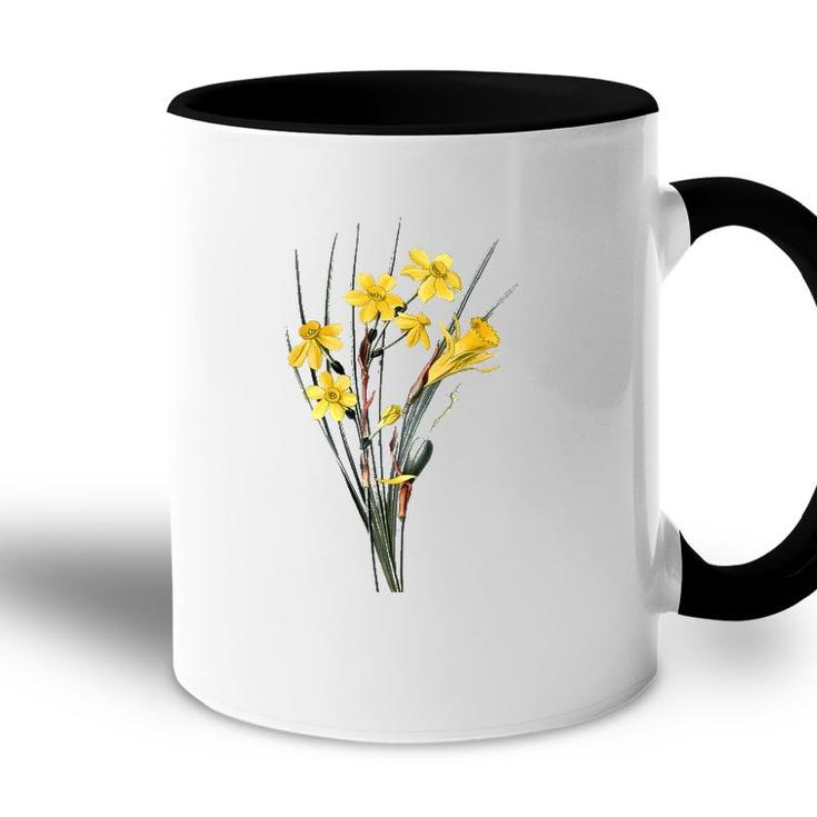 Womens Daffodils Flower Floral Spring Narcissi Flower Happy Easter Accent Mug