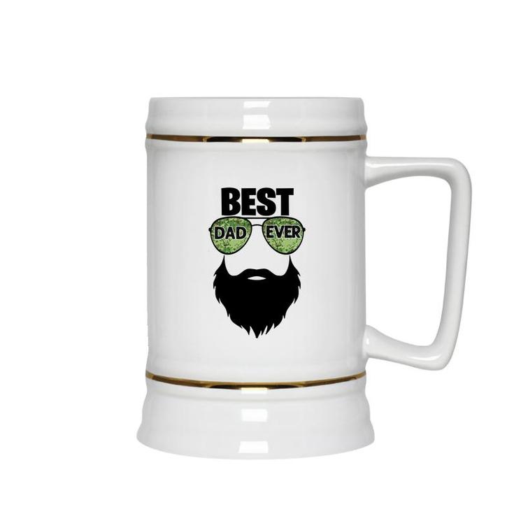 Best Dad Ever Black Beard Special Gift For Dad Fathers Day Ceramic Beer Stein