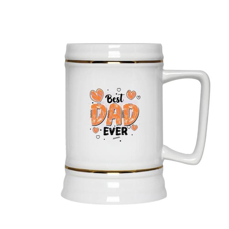Best Dad Ever Father Day Best Gift For Father Fathers Day Ceramic Beer Stein