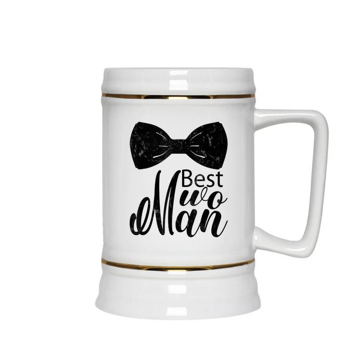 Best Wo Man  For Wedding Bachelor Party Best Man  Ceramic Beer Stein
