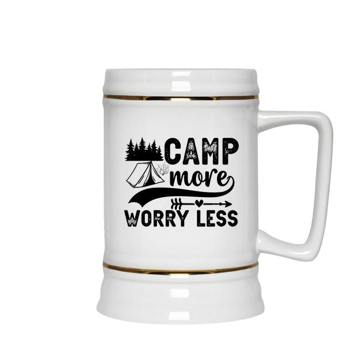 Explore Travel Lovers Camp More Worry Less Ceramic Beer Stein