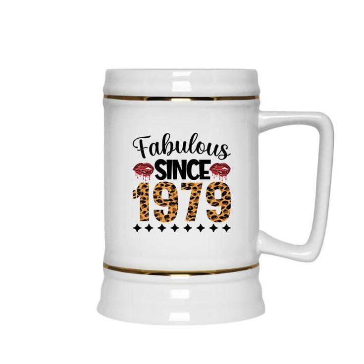 Fabulous Since 1979 43Th Birthday 1979 Leopard Ceramic Beer Stein