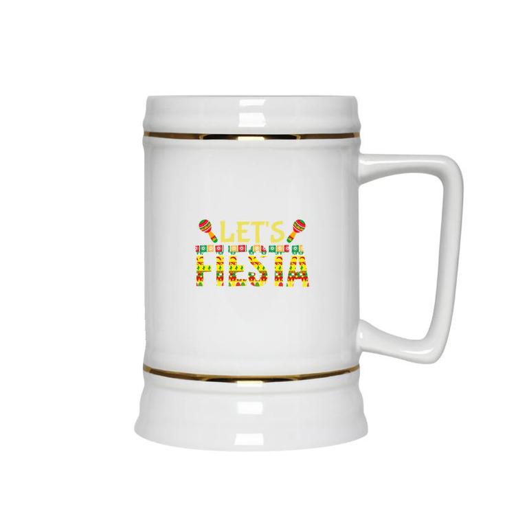Lets Fiesta Cute Decoration Gift For Human Ceramic Beer Stein