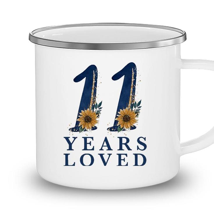 11 Years Old 11Th Birthday For Girls 11 Years Loved Camping Mug