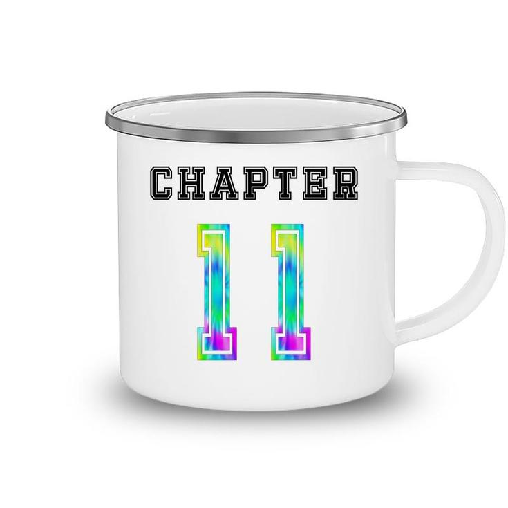 11Th Birthday Chapter 11 Tie Dye Great Gift Camping Mug