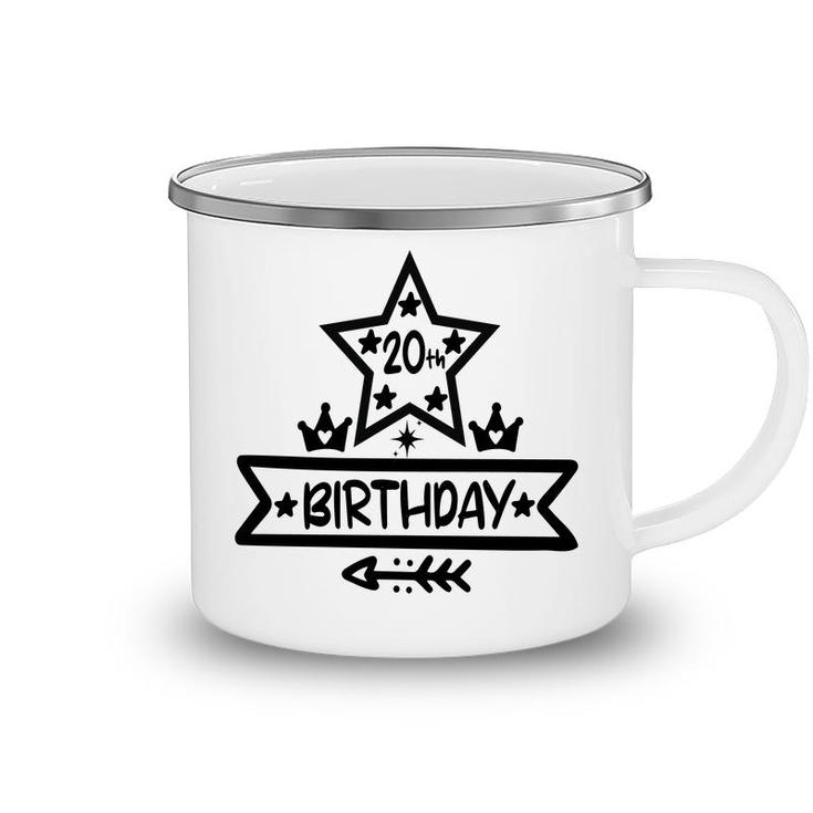 20Th Birthday Is An Importtant Milestone For People Were Born 2002 Camping Mug