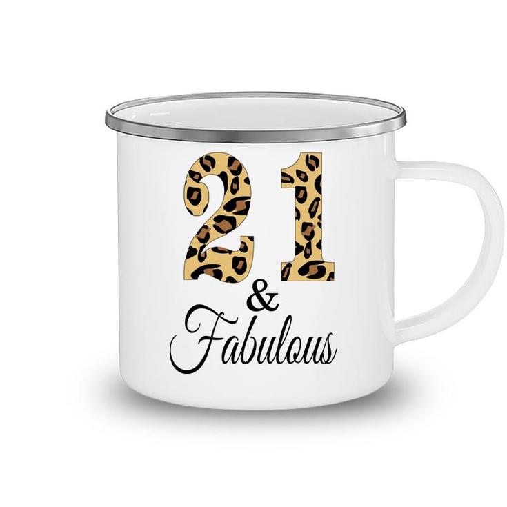 21St Birthday Fabulous Interesting Gift For Friends Camping Mug