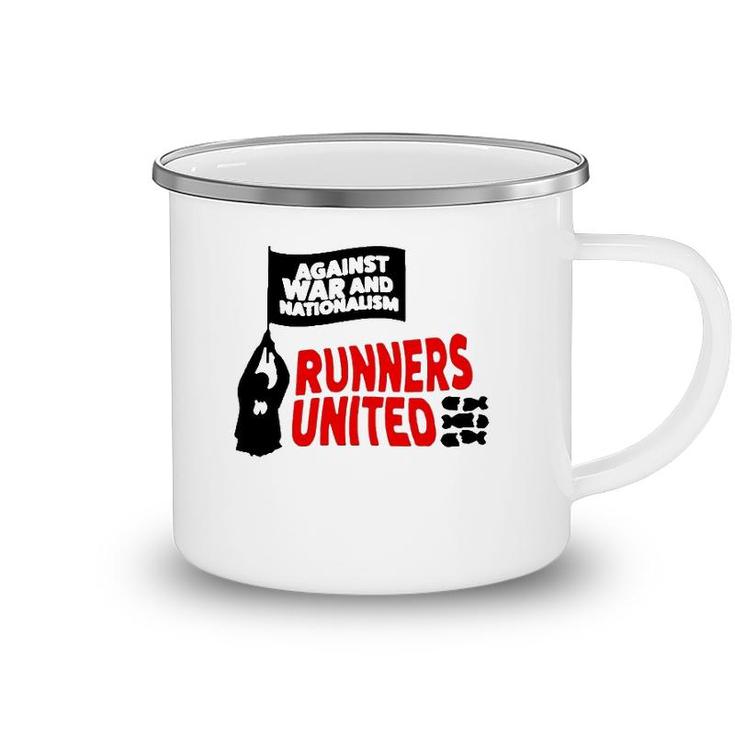 Against War And Nationalism Runners United Camping Mug