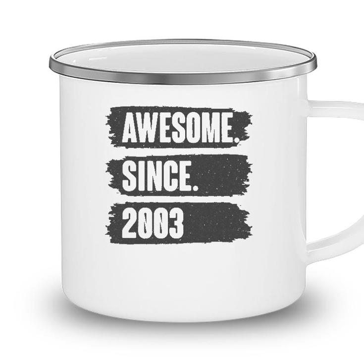 Awesome Since 2003 Birthday Gift For 18 Years Old Vintage Camping Mug