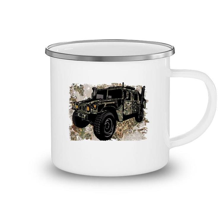Badass Design Tank Army For Hero Dad Camping Mug