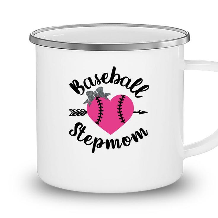 Baseball Stepmom Heart Happy Mothers Day 2022 Camping Mug