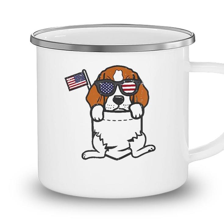 Beagle Feet Pocket Cute American Usa 4Th Of July Fourth Dog  Camping Mug