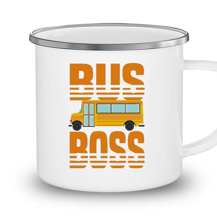 Bus Boss Funny Big Yellow School Bus Driver Camping Mug