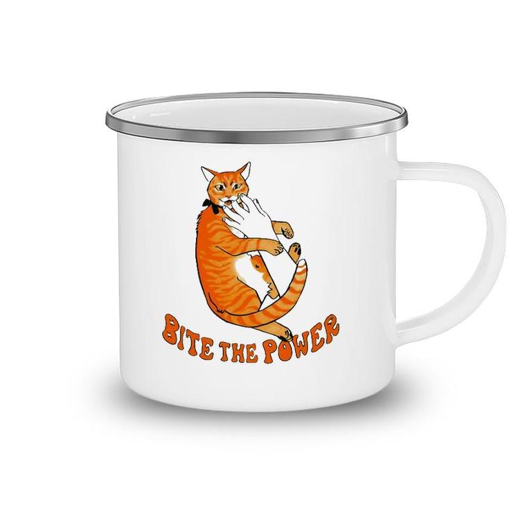 Cat Bite The Power Pet Lover Camping Mug