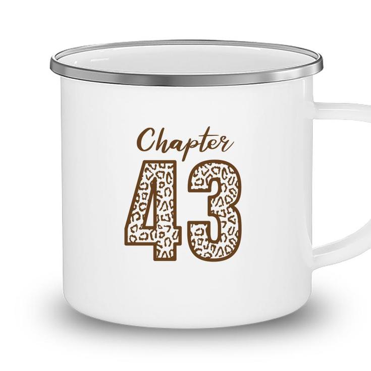 Chapter 43 Orange Leopard 43Th Birthday 1979 Camping Mug