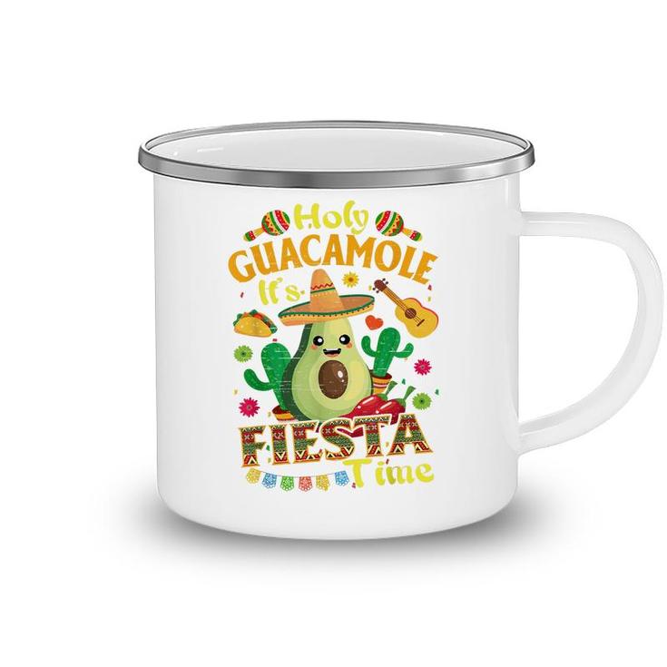 Cinco De Mayo Mexican Holy Guacamole Fiesta Time  Camping Mug