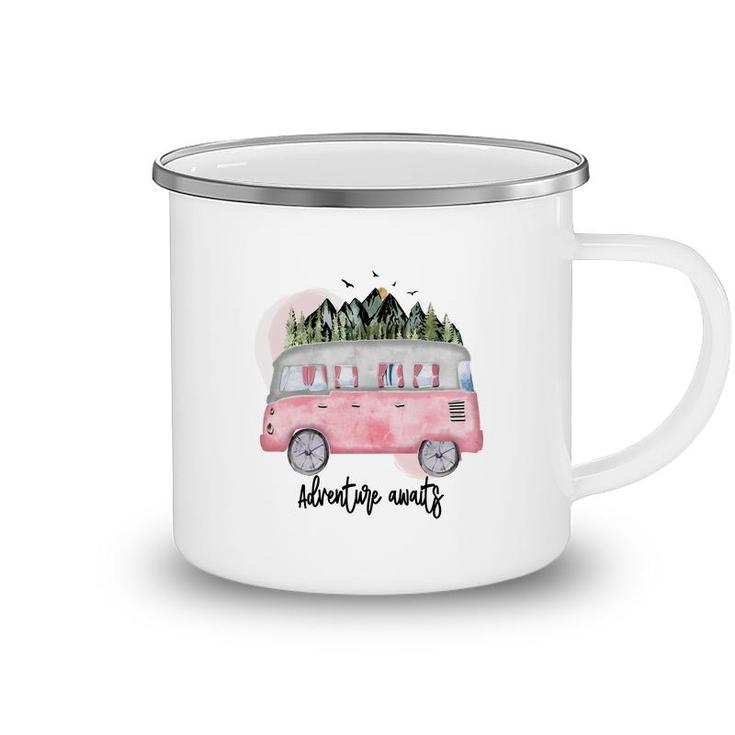 Custom Adventure Awaits For You Camp Life Camping Mug