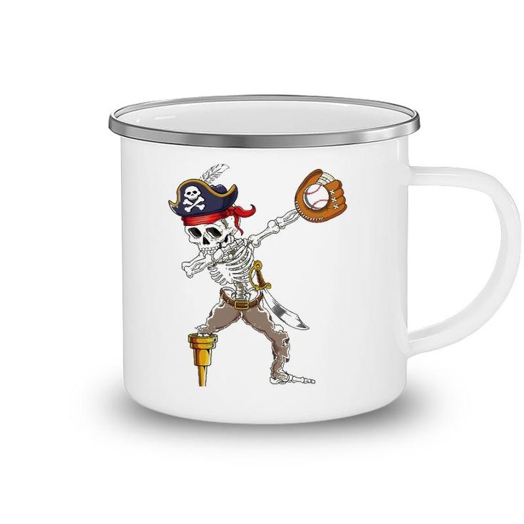 Dab Skeleton  Dabbing Skeleton Pirate Baseball Camping Mug