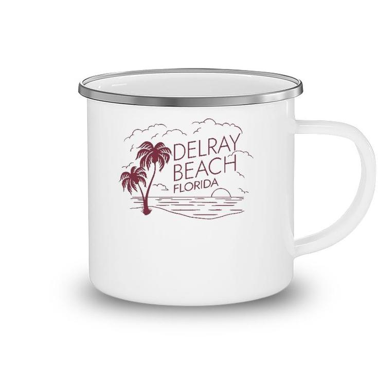Delray Beach Florida Usa Vacation Souvenir Camping Mug