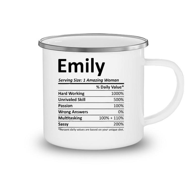 Emily Nutrition Personalized Name Funny Christmas Gift Idea Camping Mug