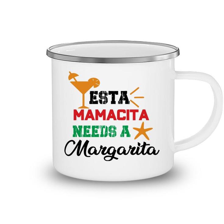 Esta Mama Cita Needs A Margarita Cocktail Camping Mug