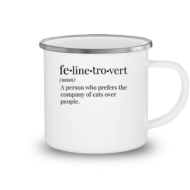 Felinetrover For Cat Lovers Pet Owners & Introverts Camping Mug