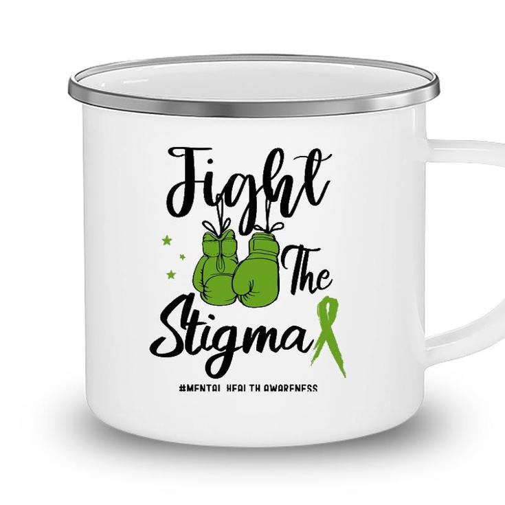 Fight The Stigma Mental Health Awareness May Green Ribbon Camping Mug