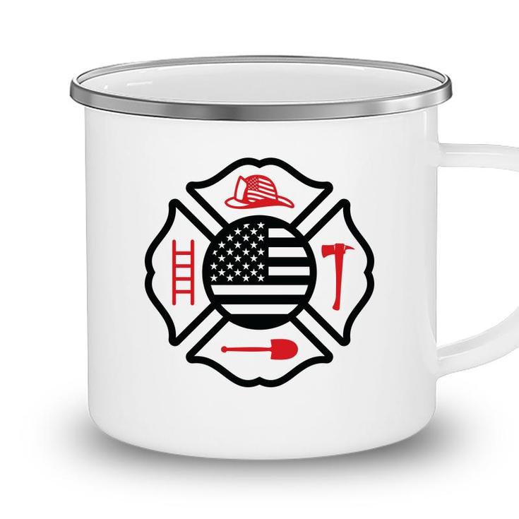 Firefighter Usa Flag Good Gift For Firefighter Camping Mug