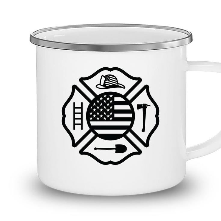 Firefighter Usa Flag Meaningful Gift For Firefighter Camping Mug