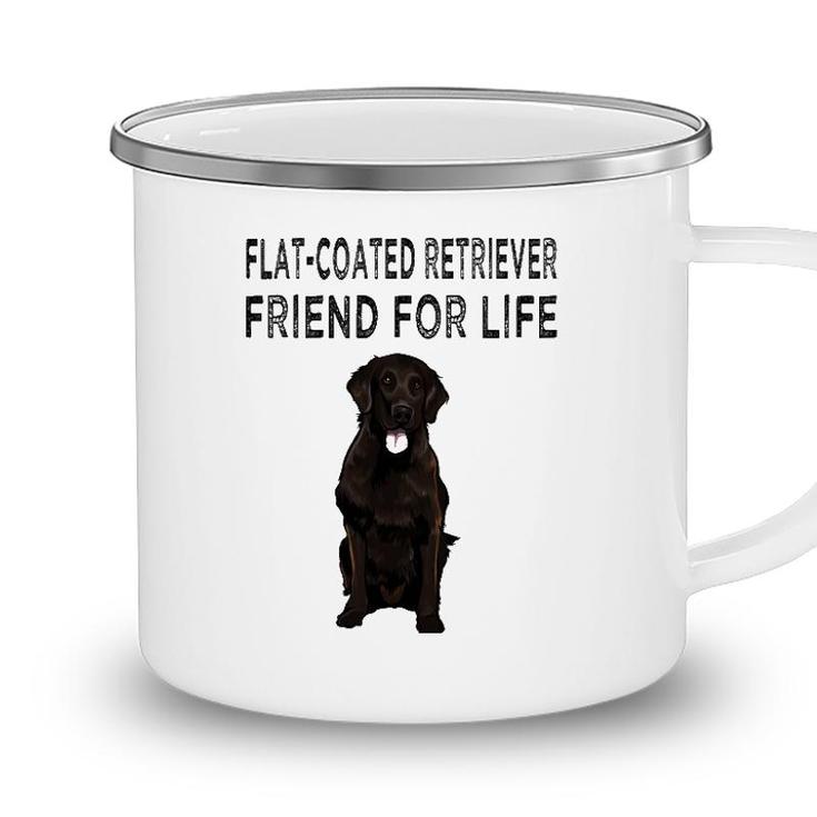 Flat Coated Retriever Friend For Life Dog Lover Friendship Camping Mug