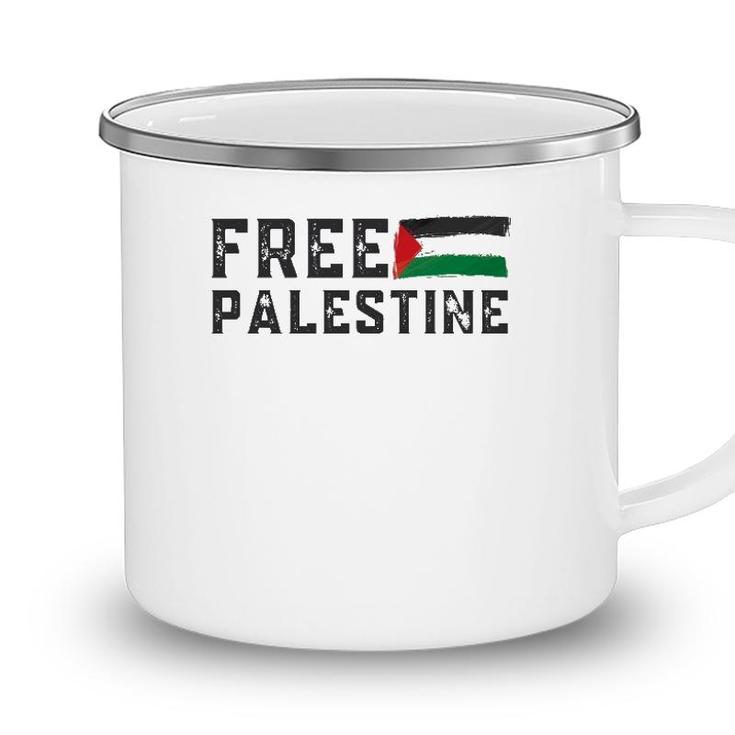 Free Palestine Flag Arabic Gaza Camping Mug