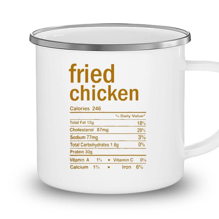 Fried Chicken Nutrition Facts Thanksgiving Christmas Food Camping Mug