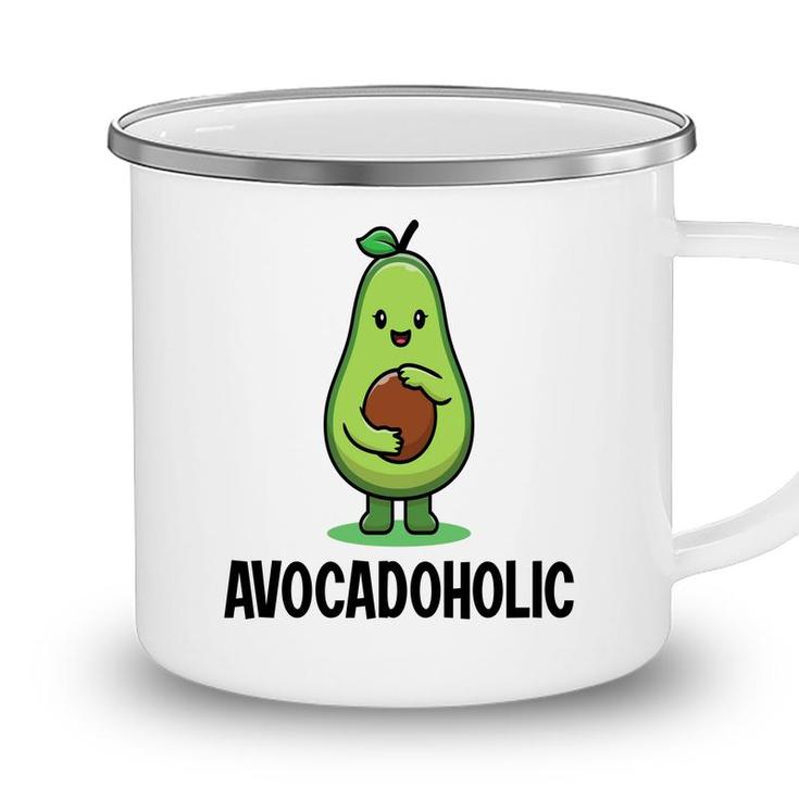 Funny Avocado Avocadoholic Hug A Small Ball  Camping Mug