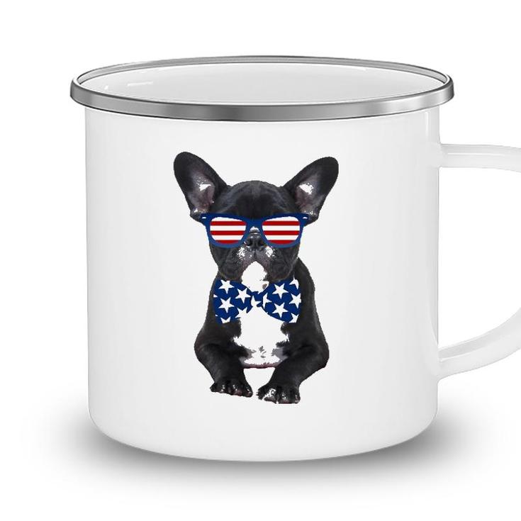 Funny French Bulldog 4Th Of July Patriotic Usa Camping Mug