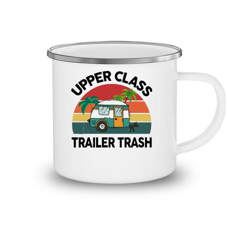 Funny Rv Camping Upper Class Trailer Trash Camper Motorhome Camping Mug