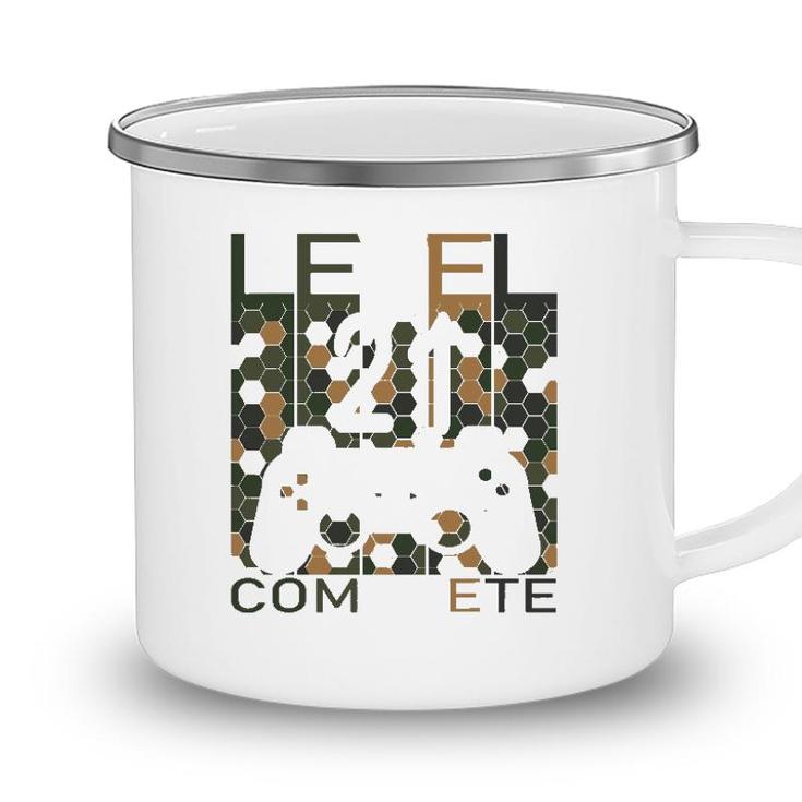 Gaming 21 Years Old Lvl 21 Complete 2001 Level 21 Ver2 Camping Mug