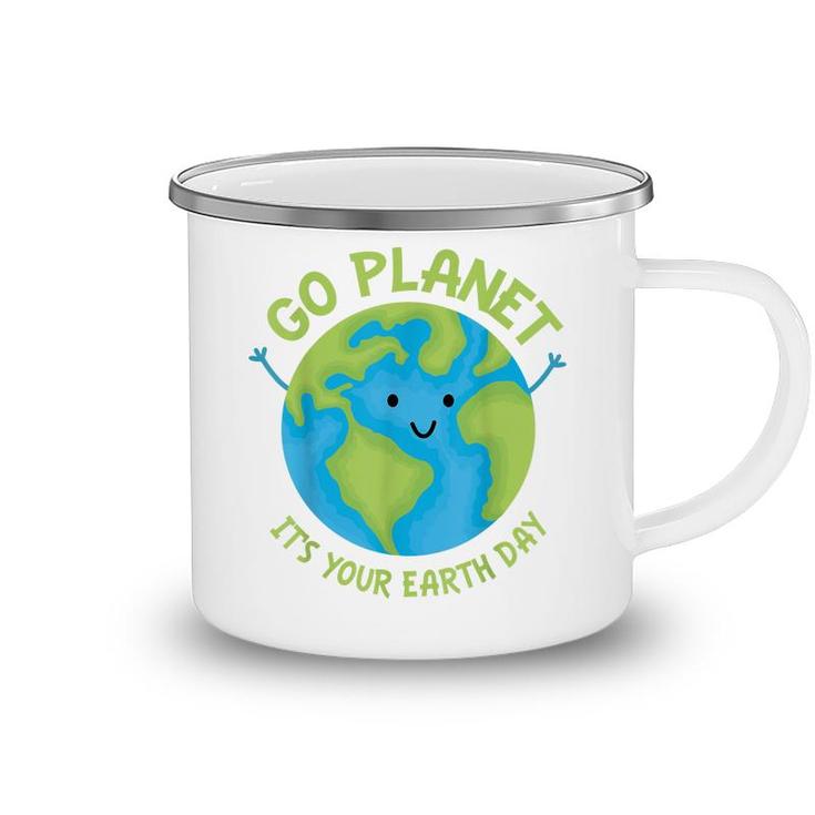 Go Planet Its Your Birthday Kawaii Cute Earth Day Boys Girls  Camping Mug