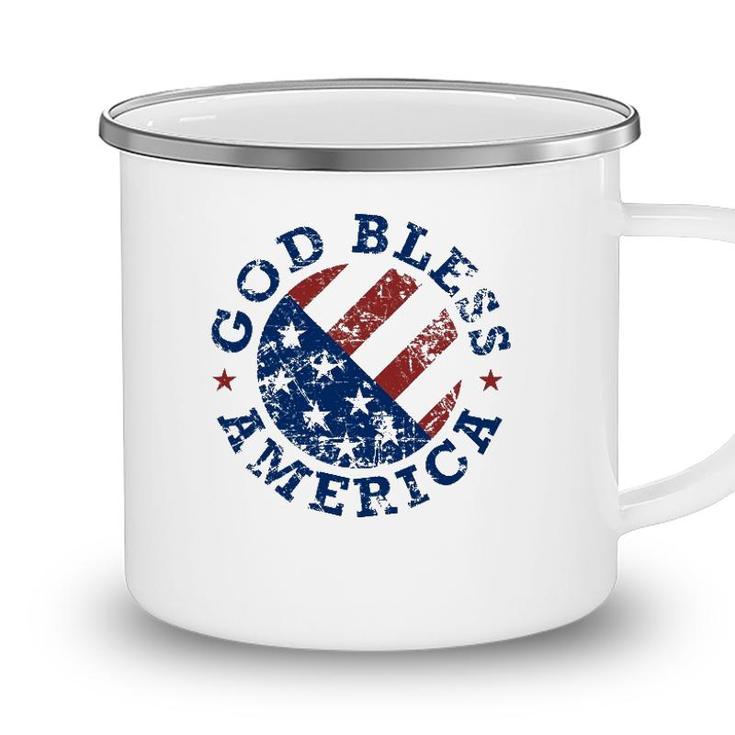 God Bless America Flag 4Th Of July Independence Day Camping Mug