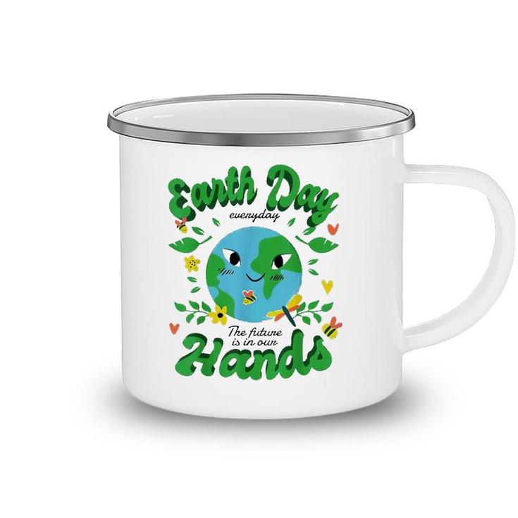 Green Squad For Future Is In Our Hands Of Everyday Earth Day Camping Mug