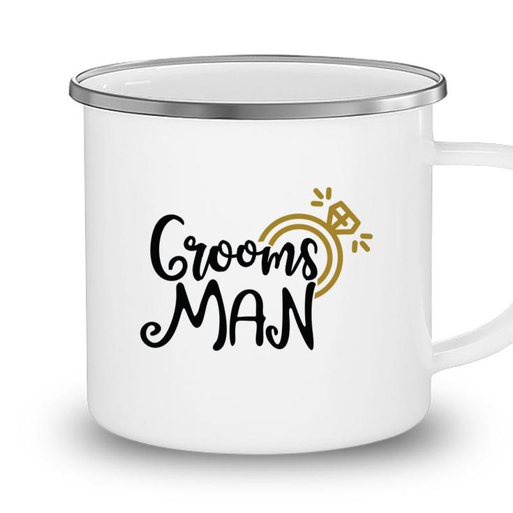 Groom Bachelor Party Grooms Man Black Camping Mug