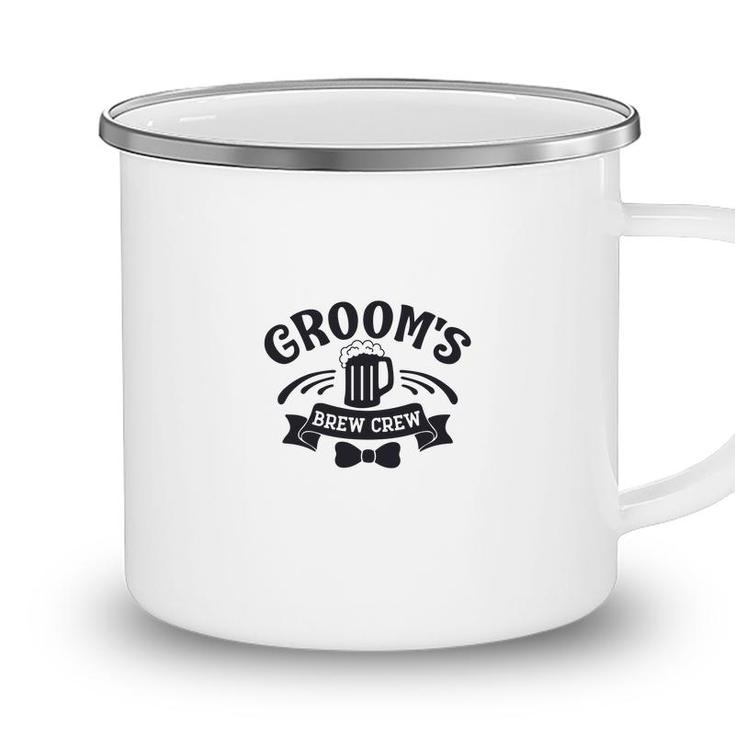 Grooms Brew Crew Groom Bachelor Party Great Camping Mug