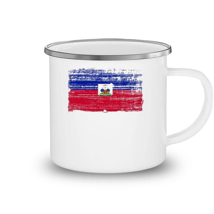 Haitian Flag Ancestry Gift Haiti Camping Mug