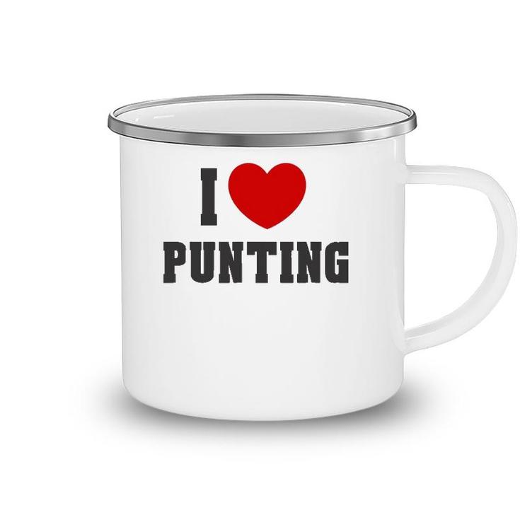 I Heart Love Punting Men Women Sport Gift Tee Camping Mug